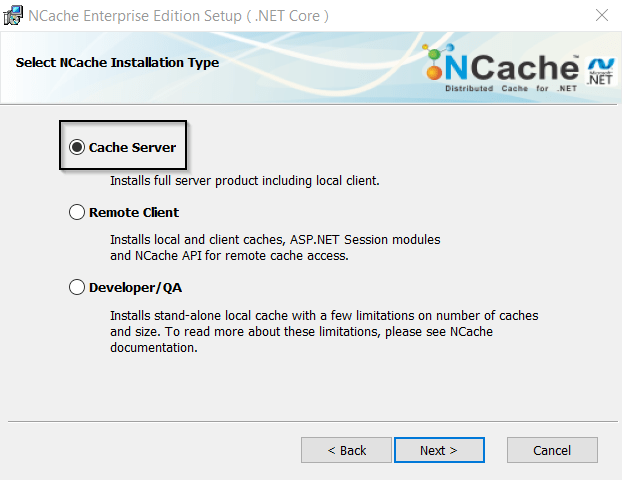 NCache Installation Types