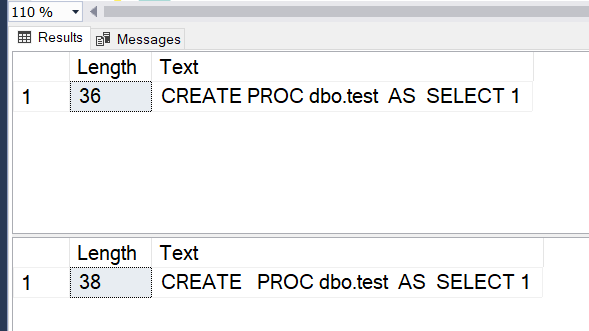 SQL Server object definitions