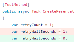 Diff of setting retryWaitSecond variable to zero